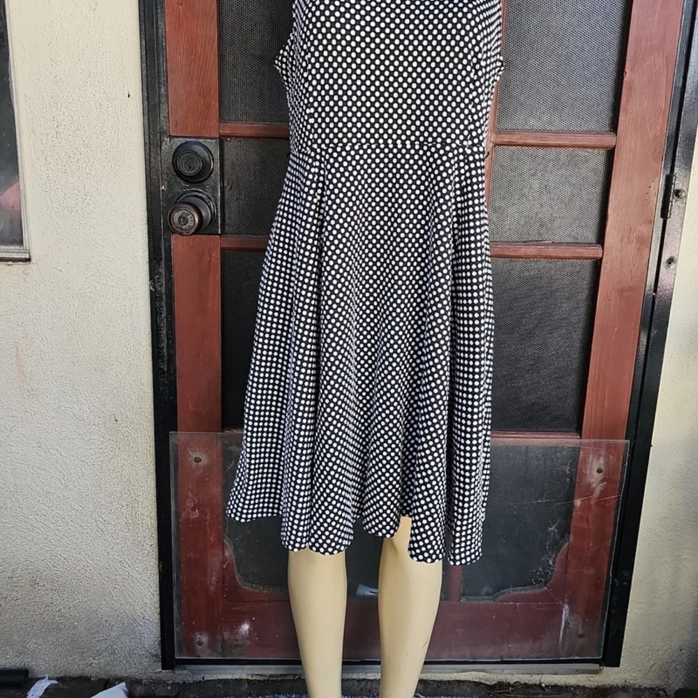Black and White Polka Dot Dress